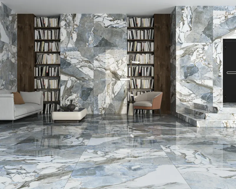 Large Slab Premium Tile Installation — example work